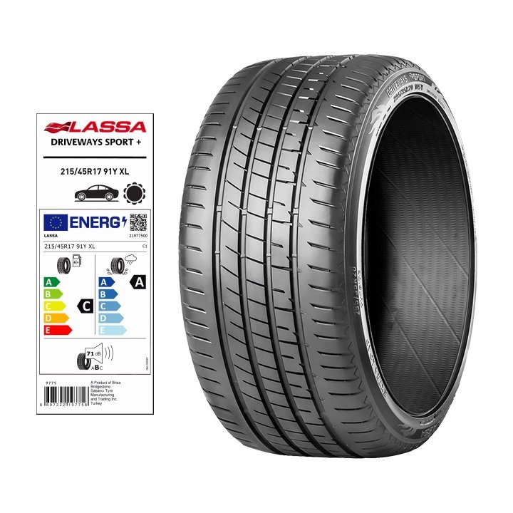 215/45R17 91Y XL DRIVEWAYS SPORT +